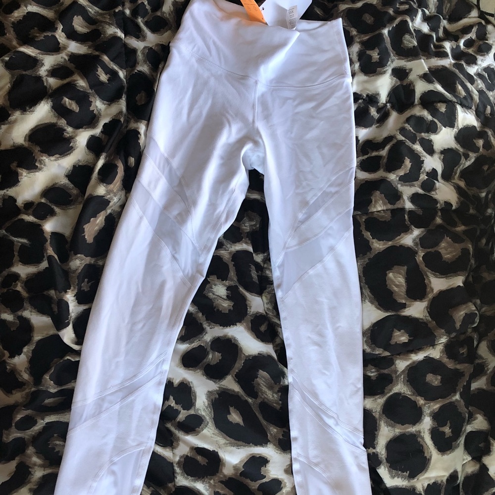 Fabletics white mesh leggings